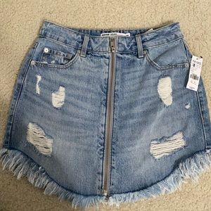 Garage denim skirt